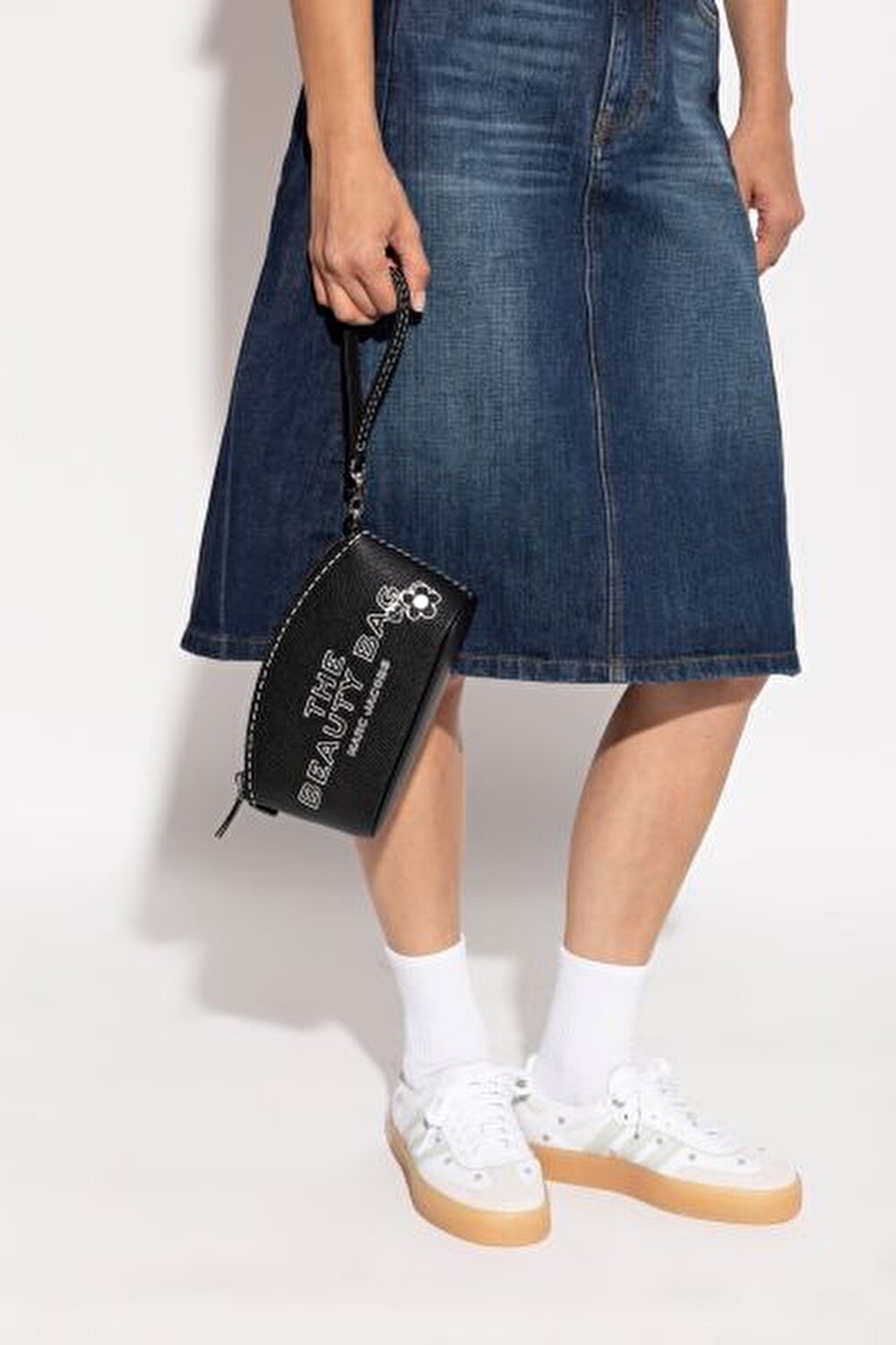 BEAUTY CASE SİYAH DERİ KADIN MAKYAJ ÇANTASI