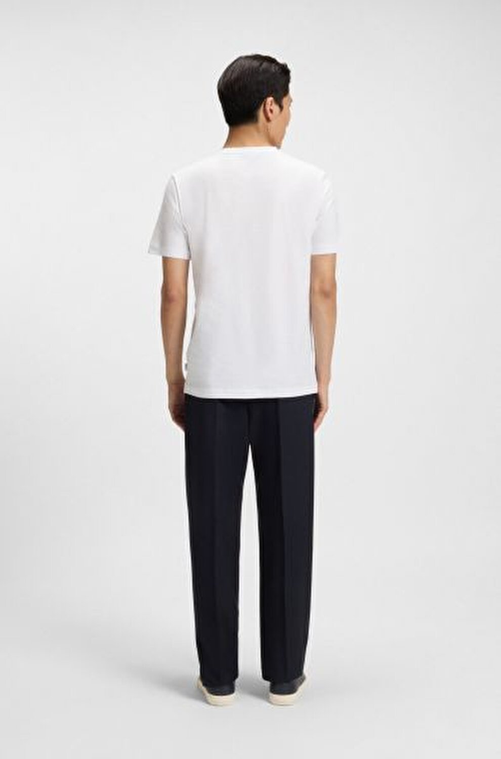 BEYAZ LOGOLU ERKEK T-SHIRT