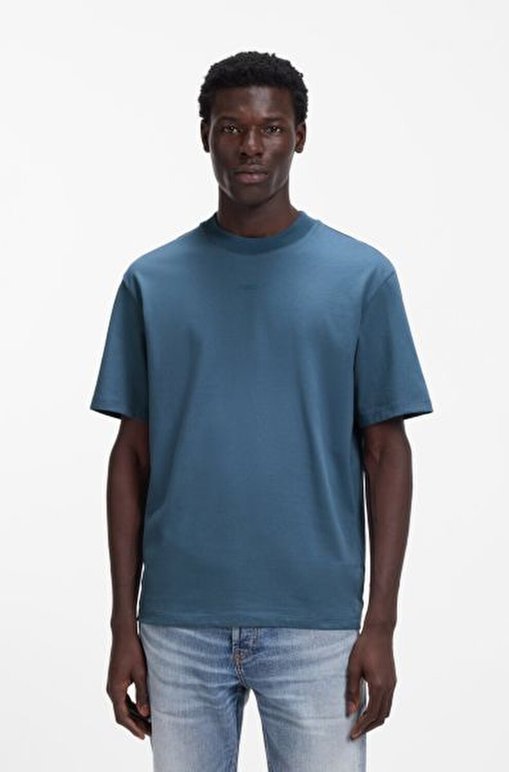 MAVİ LOGOLU ERKEK T-SHIRT