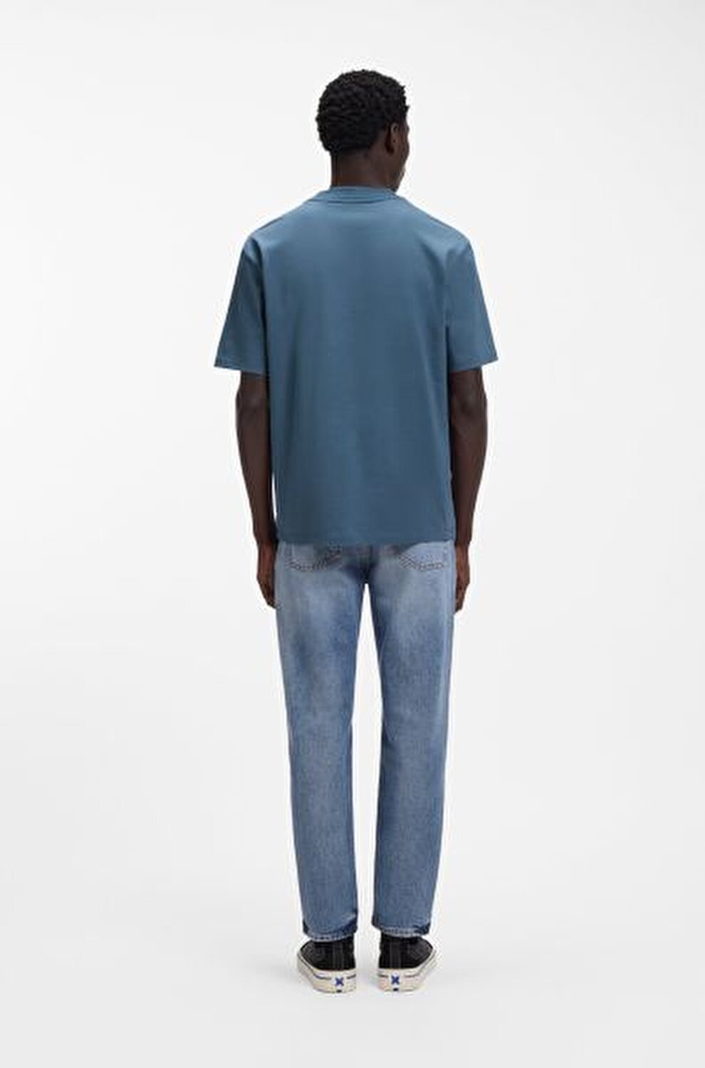 MAVİ LOGOLU ERKEK T-SHIRT