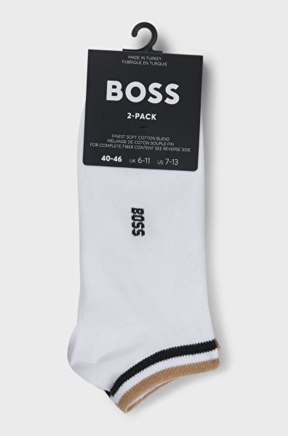 BEYAZ ERKEK 2'Lİ PAKET ÇORAP