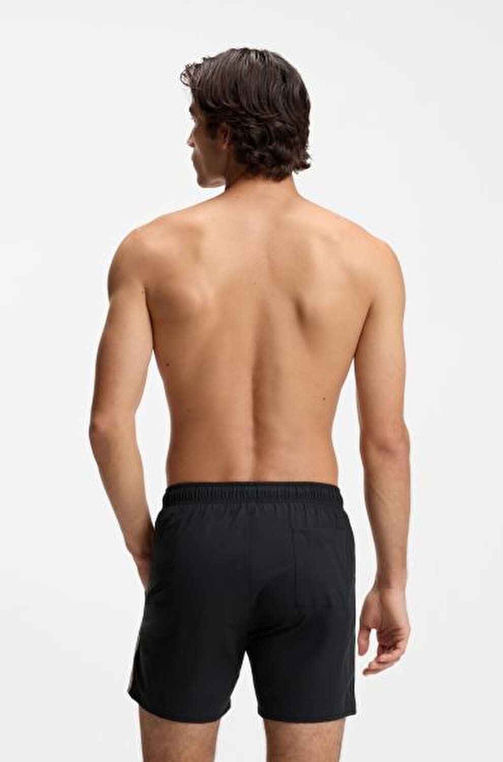 SİYAH LOGOLU ERKEK ŞORT