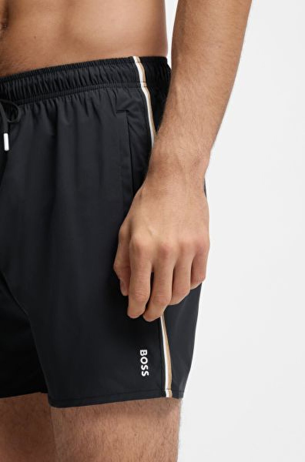 SİYAH LOGOLU ERKEK ŞORT