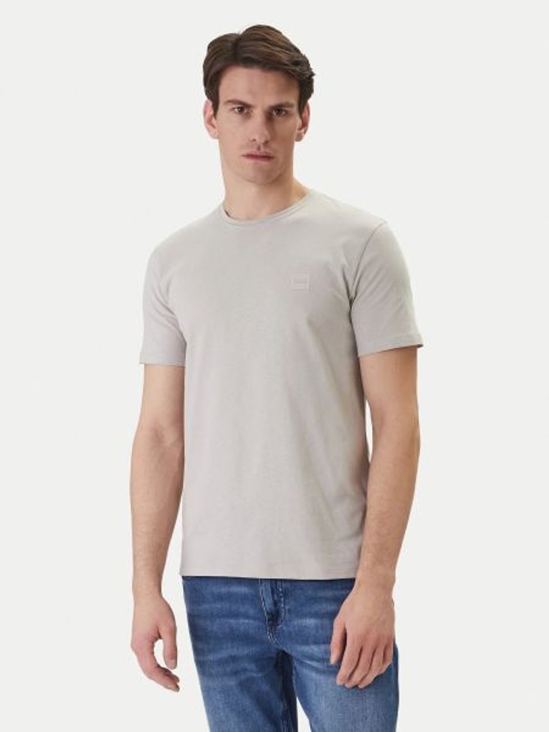 GRİ LOGOLU ERKEK T-SHIRT