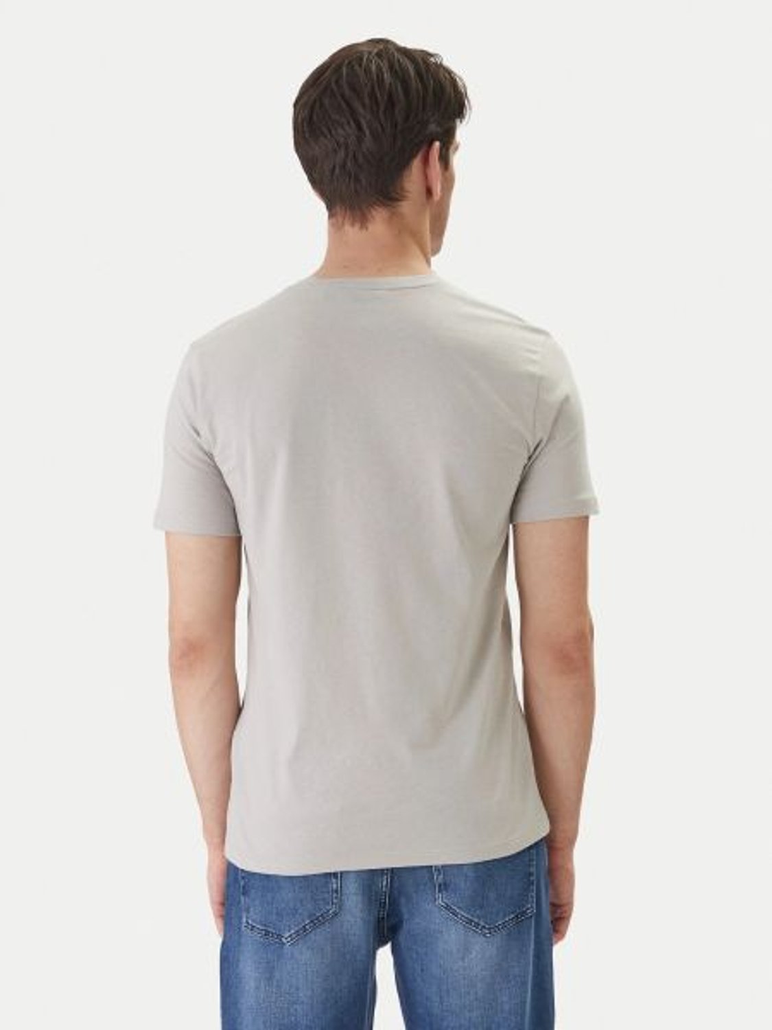GRİ LOGOLU ERKEK T-SHIRT