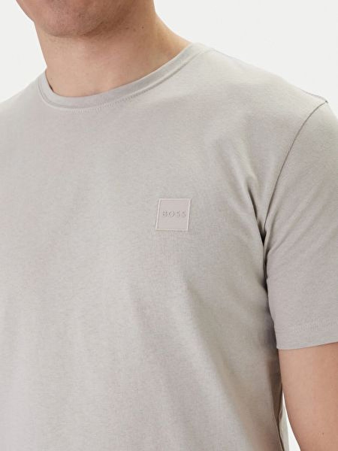 GRİ LOGOLU ERKEK T-SHIRT