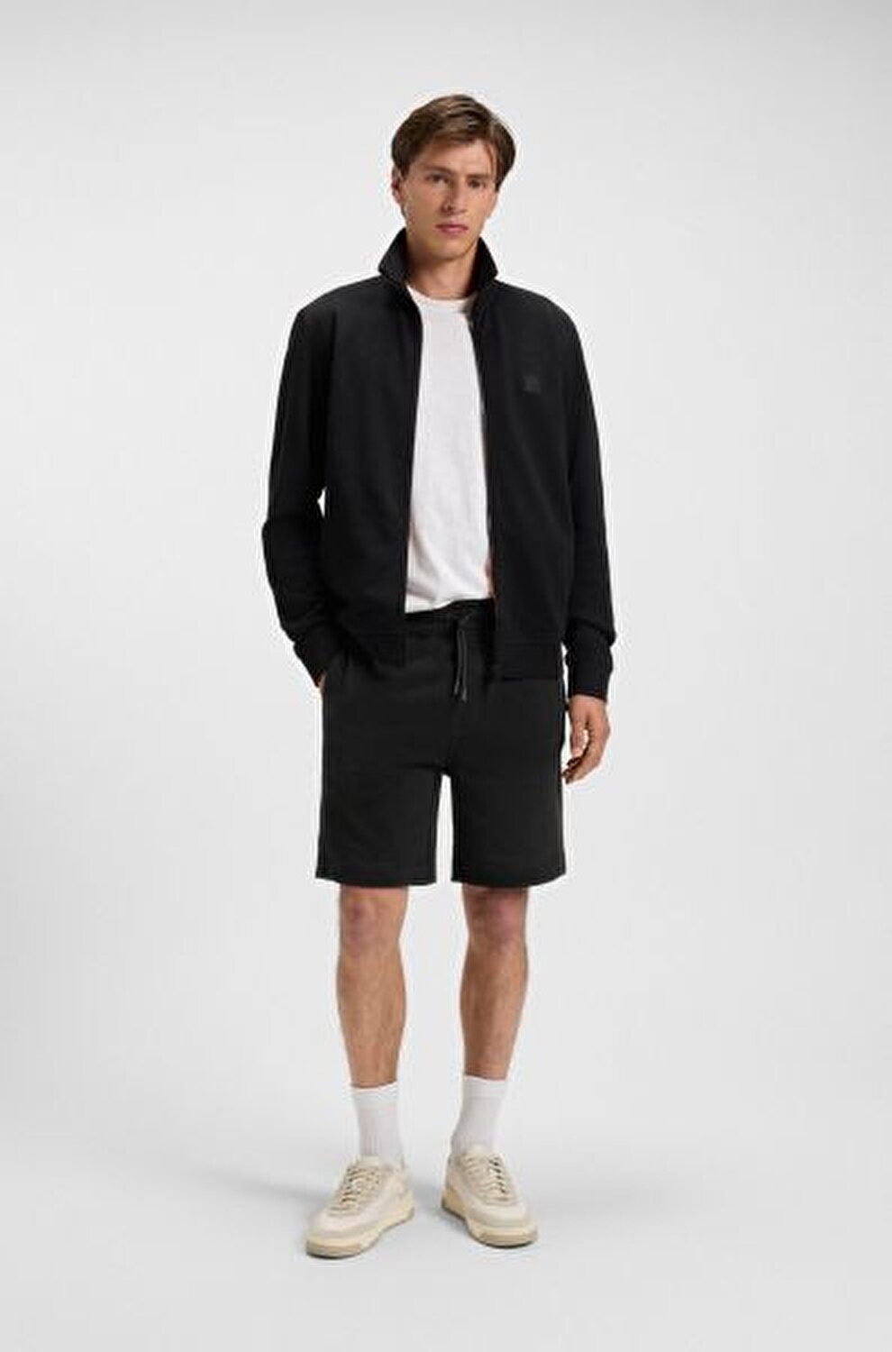 SİYAH LOGOLU ERKEK ŞORT