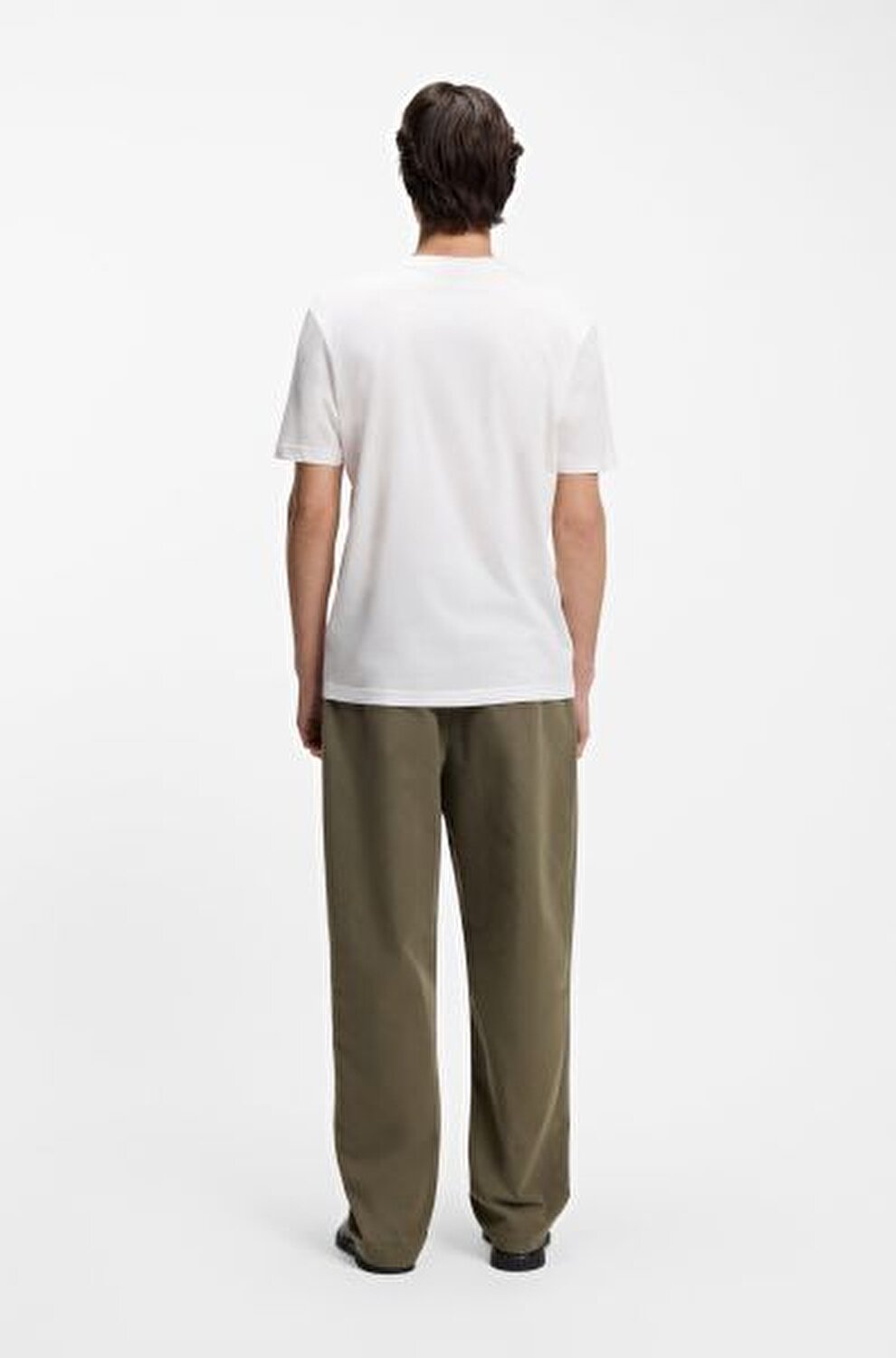 BEYAZ LOGOLU ERKEK T-SHIRT