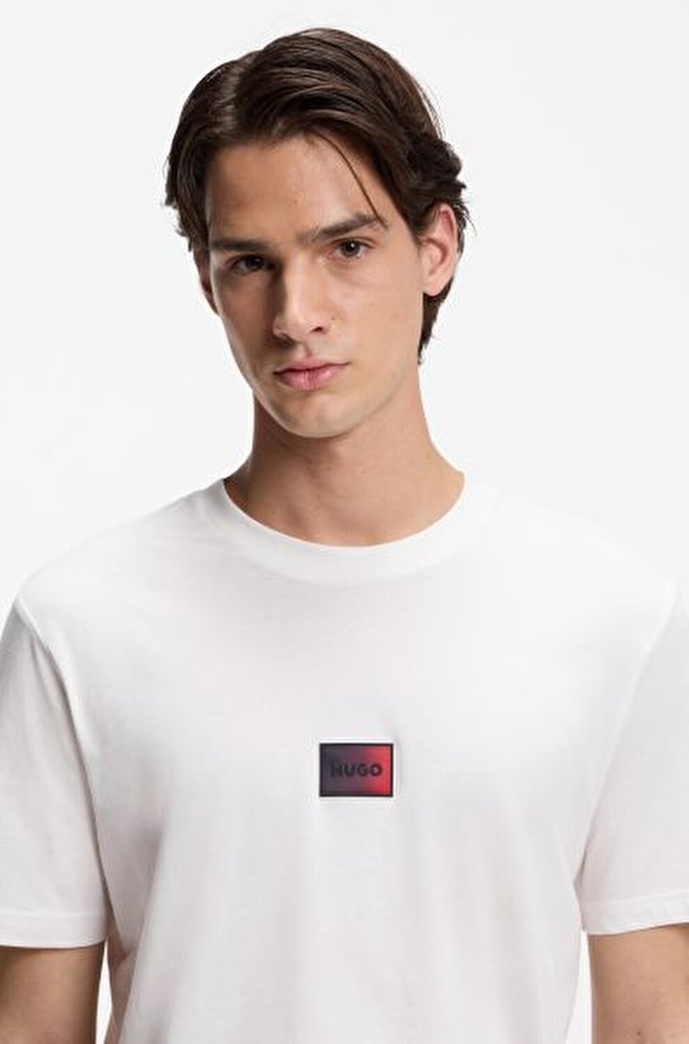 BEYAZ LOGOLU ERKEK T-SHIRT