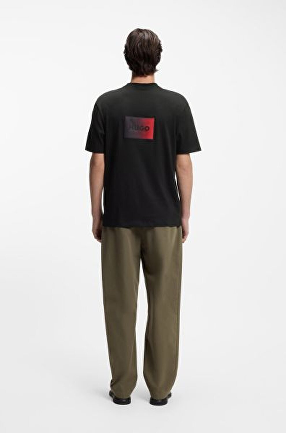 SİYAH LOGOLU ERKEK T-SHIRT