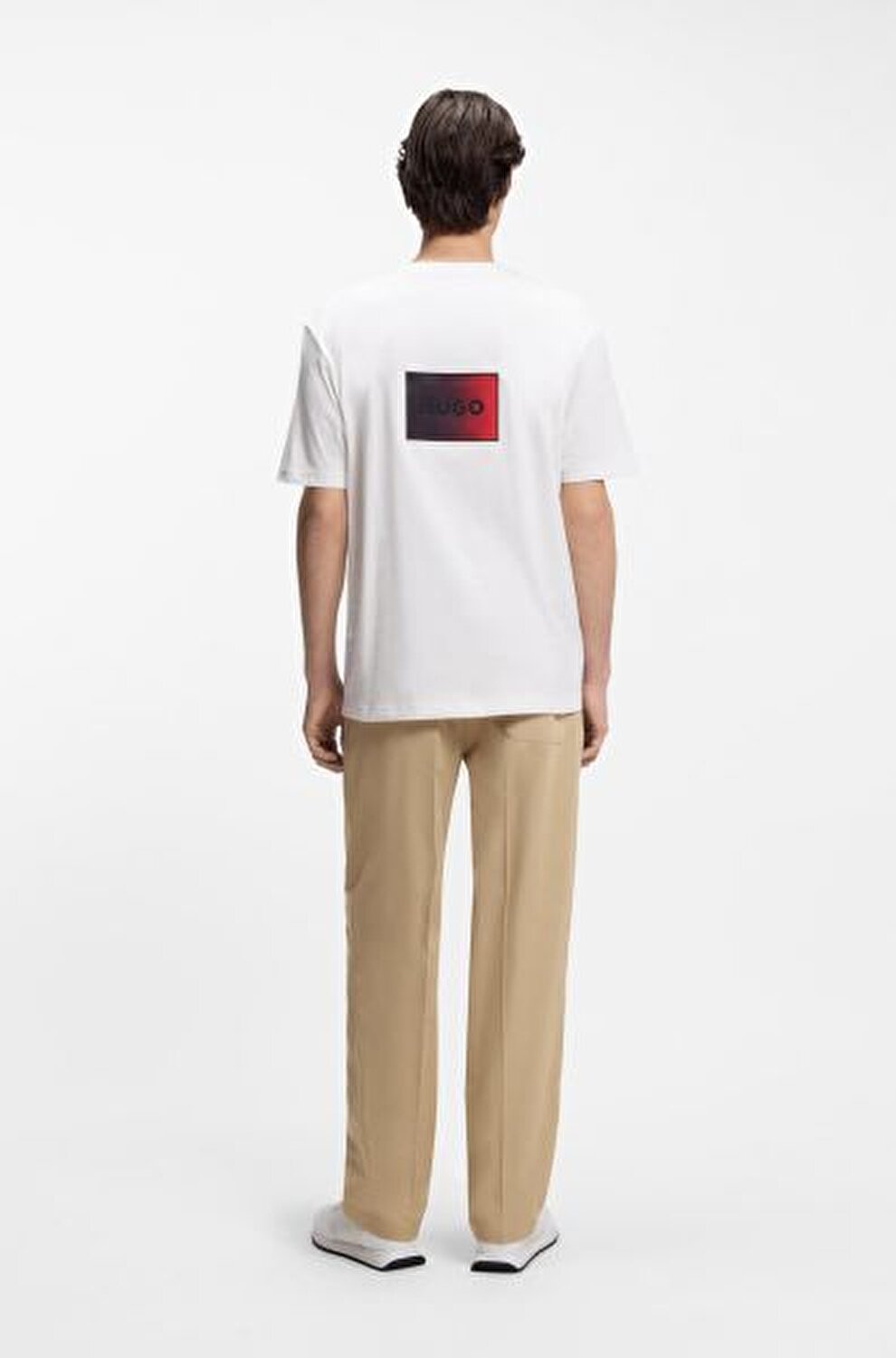 BEYAZ LOGOLU ERKEK T-SHIRT