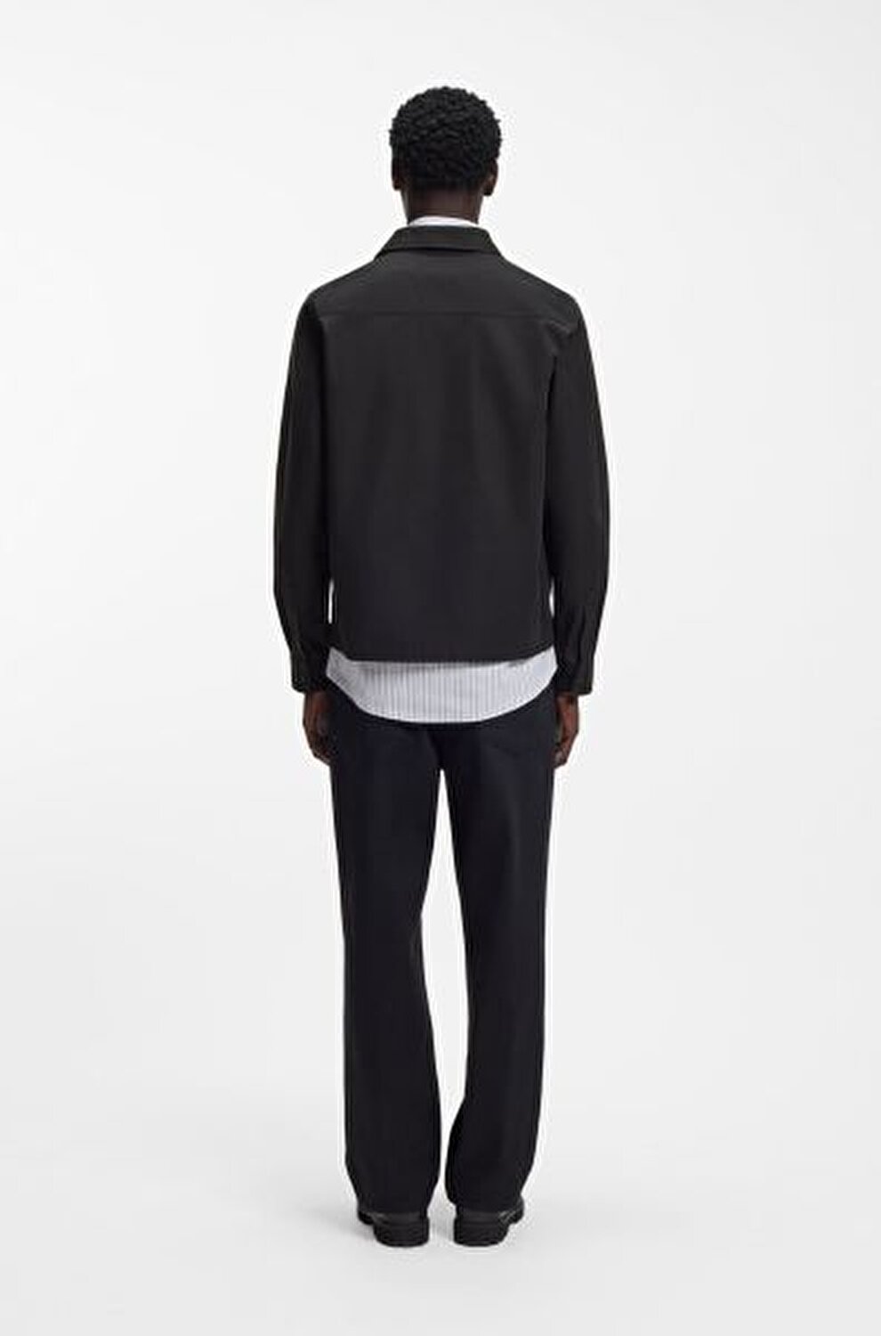 SİYAH LOGOLU ERKEK GÖMLEK