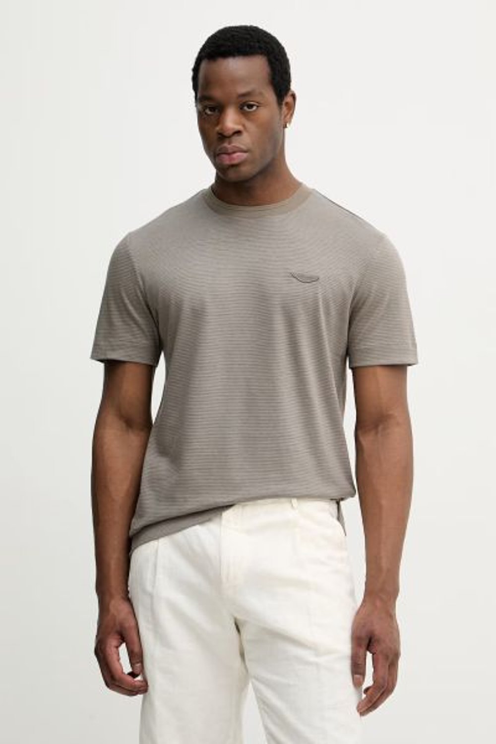 GRİ LOGOLU ERKEK T-SHIRT
