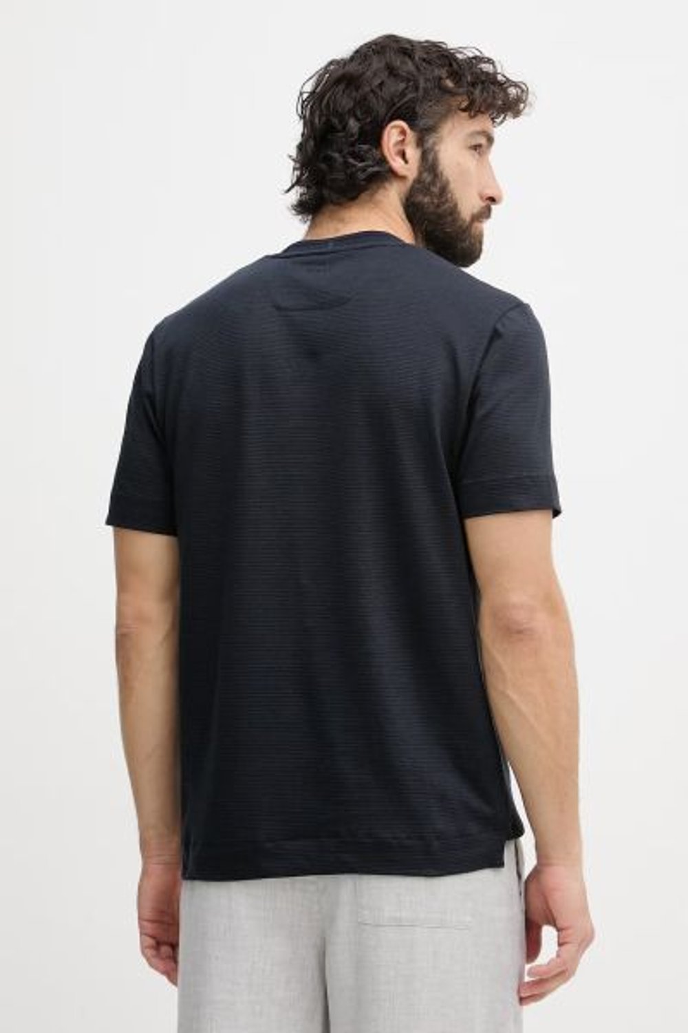 LACİVERT LOGOLU ERKEK T-SHIRT