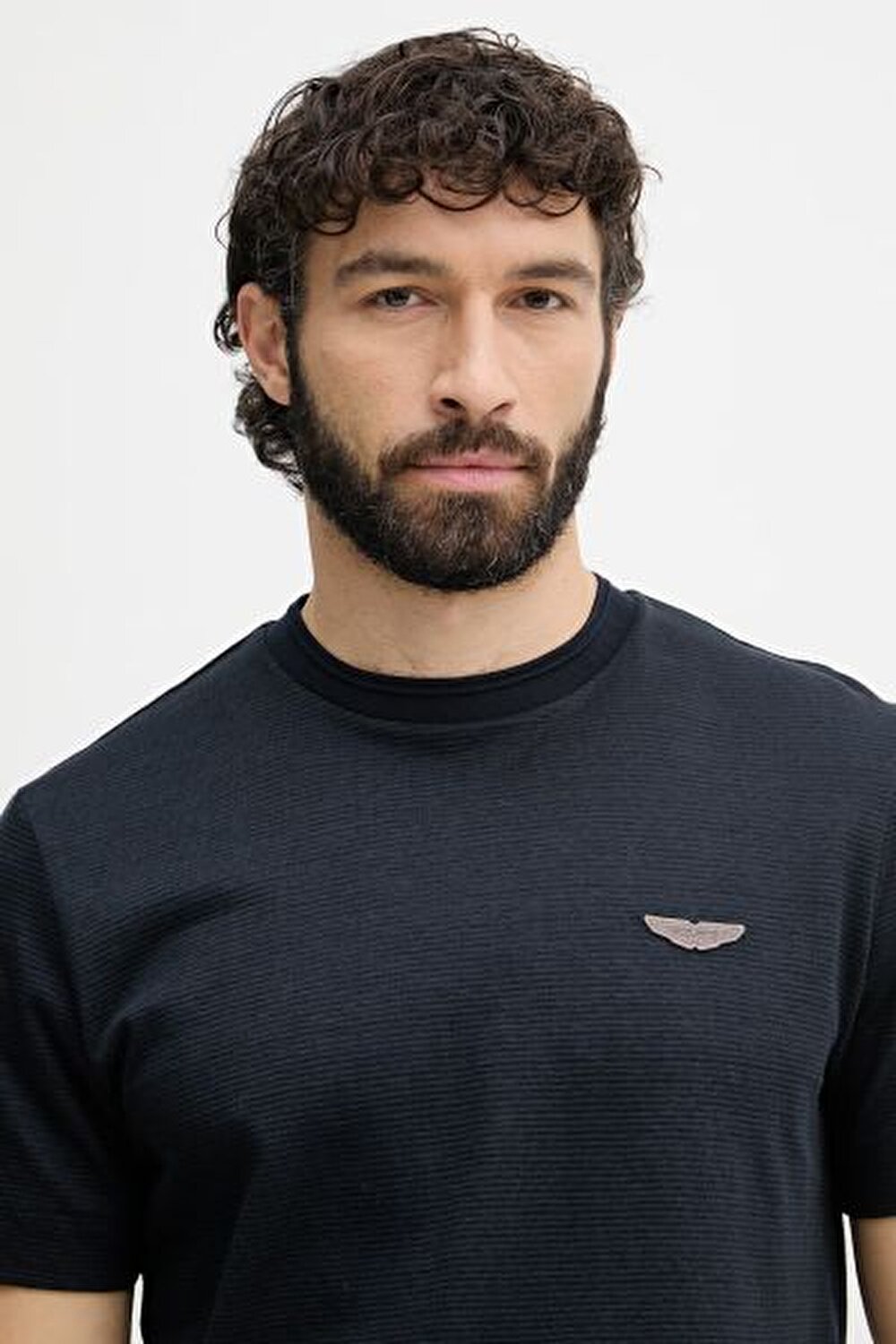 LACİVERT LOGOLU ERKEK T-SHIRT