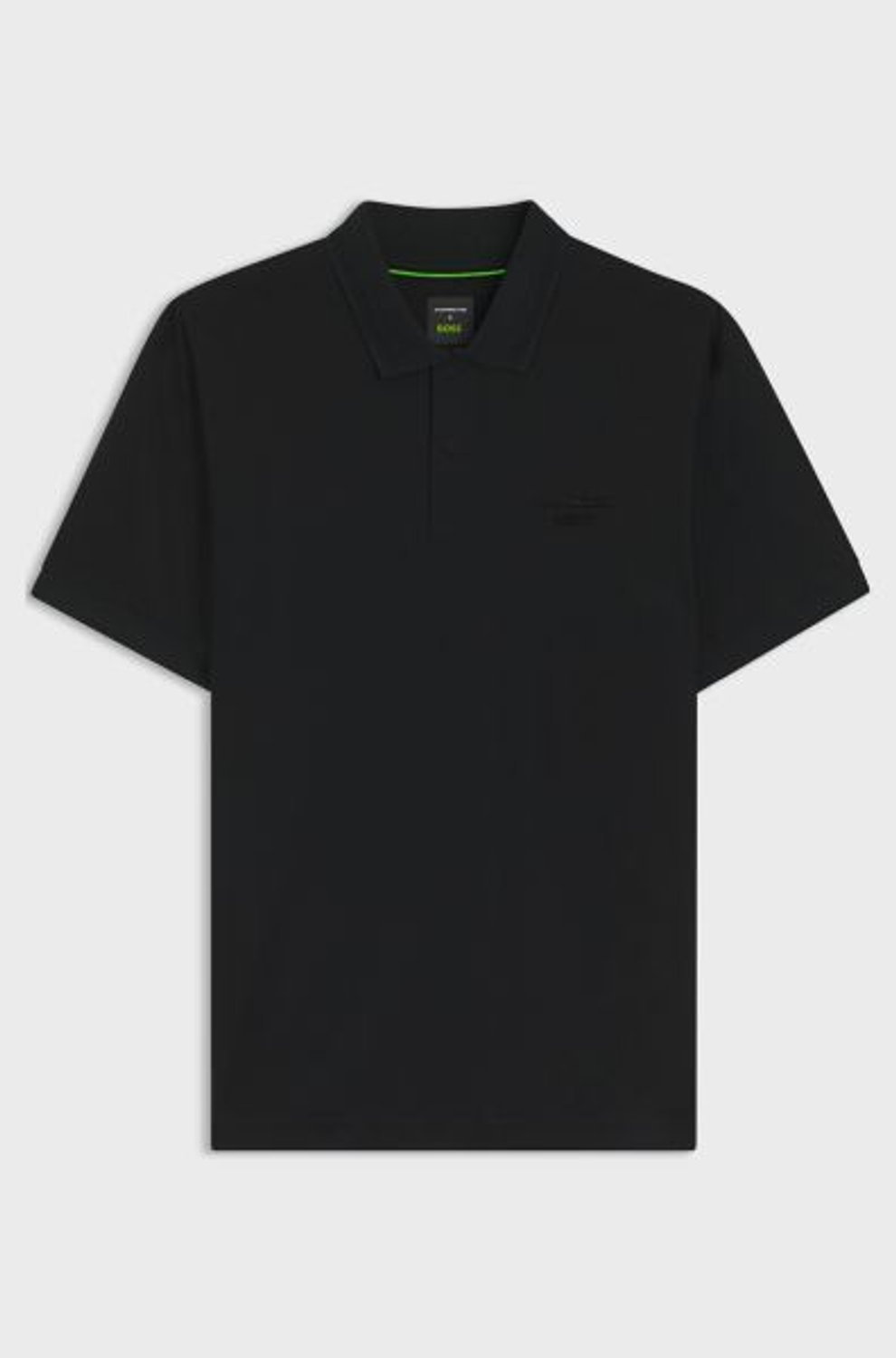 SİYAH LOGOLU ERKEK POLO T-SHIRT