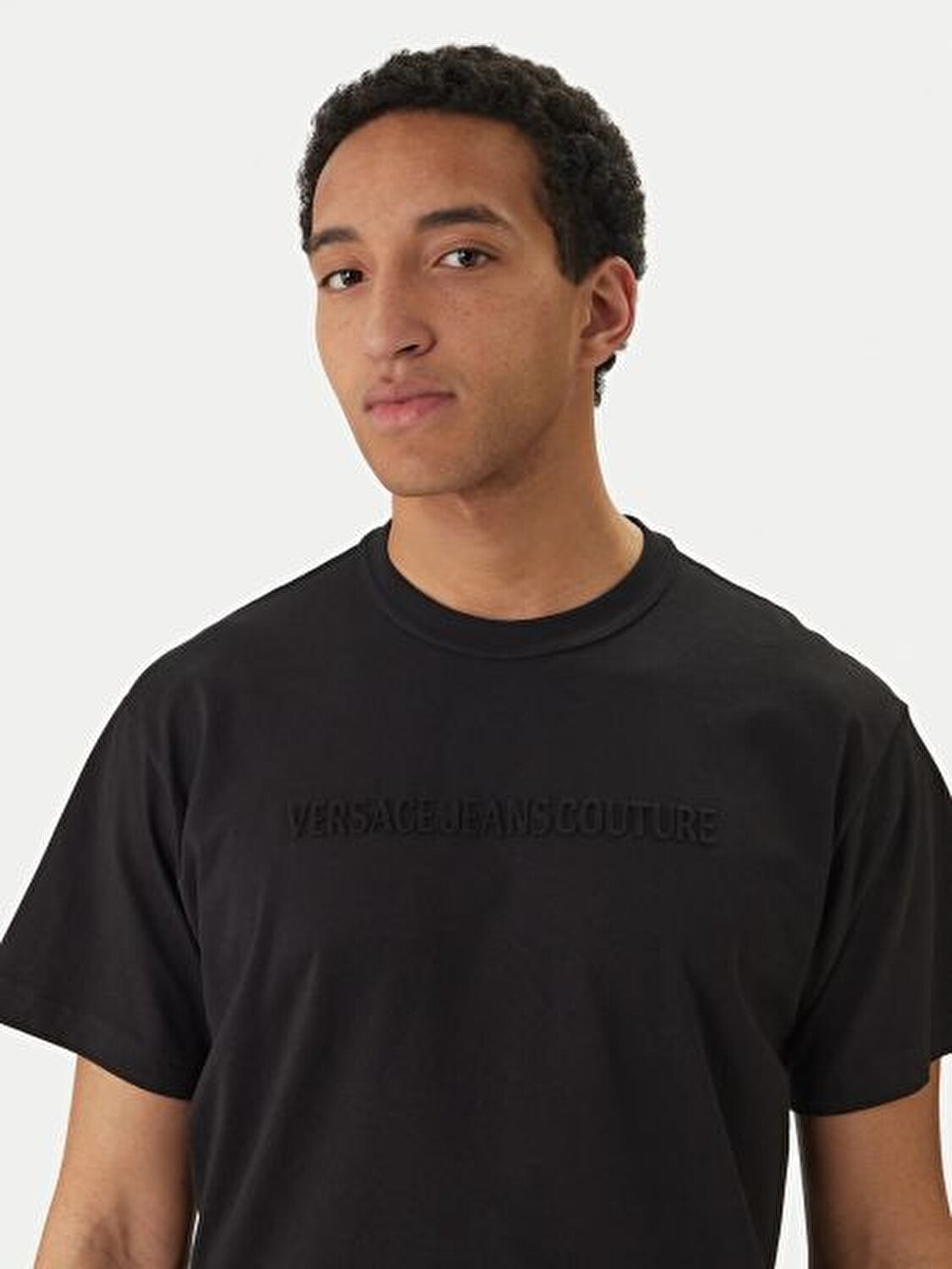 SİYAH LOGOLU ERKEK T-SHIRT