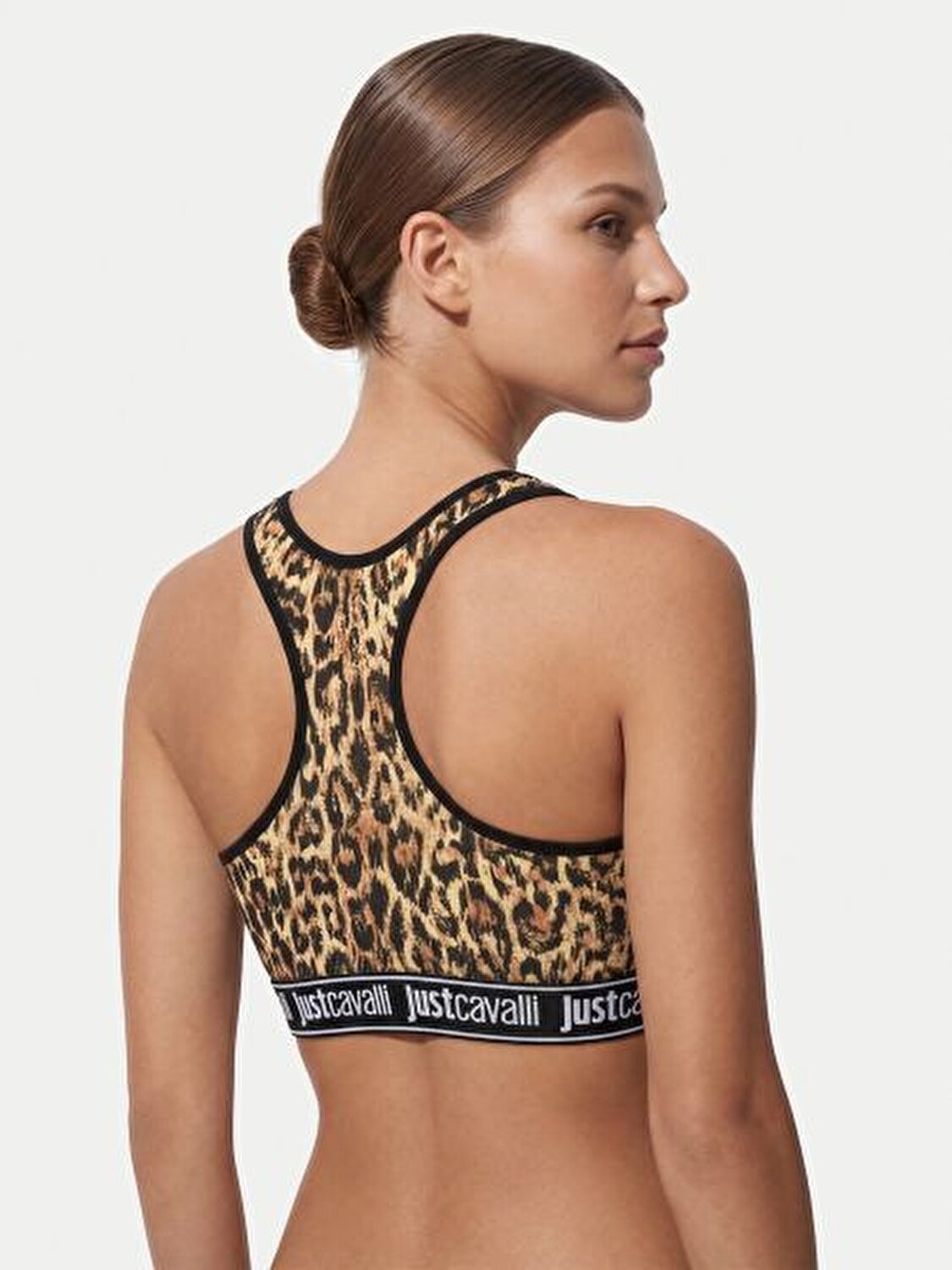 LEOPAR DESENLİ LOGOLU KADIN BRALET