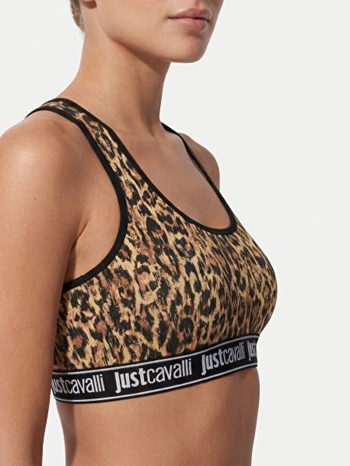 LEOPAR DESENLİ LOGOLU KADIN BRALET