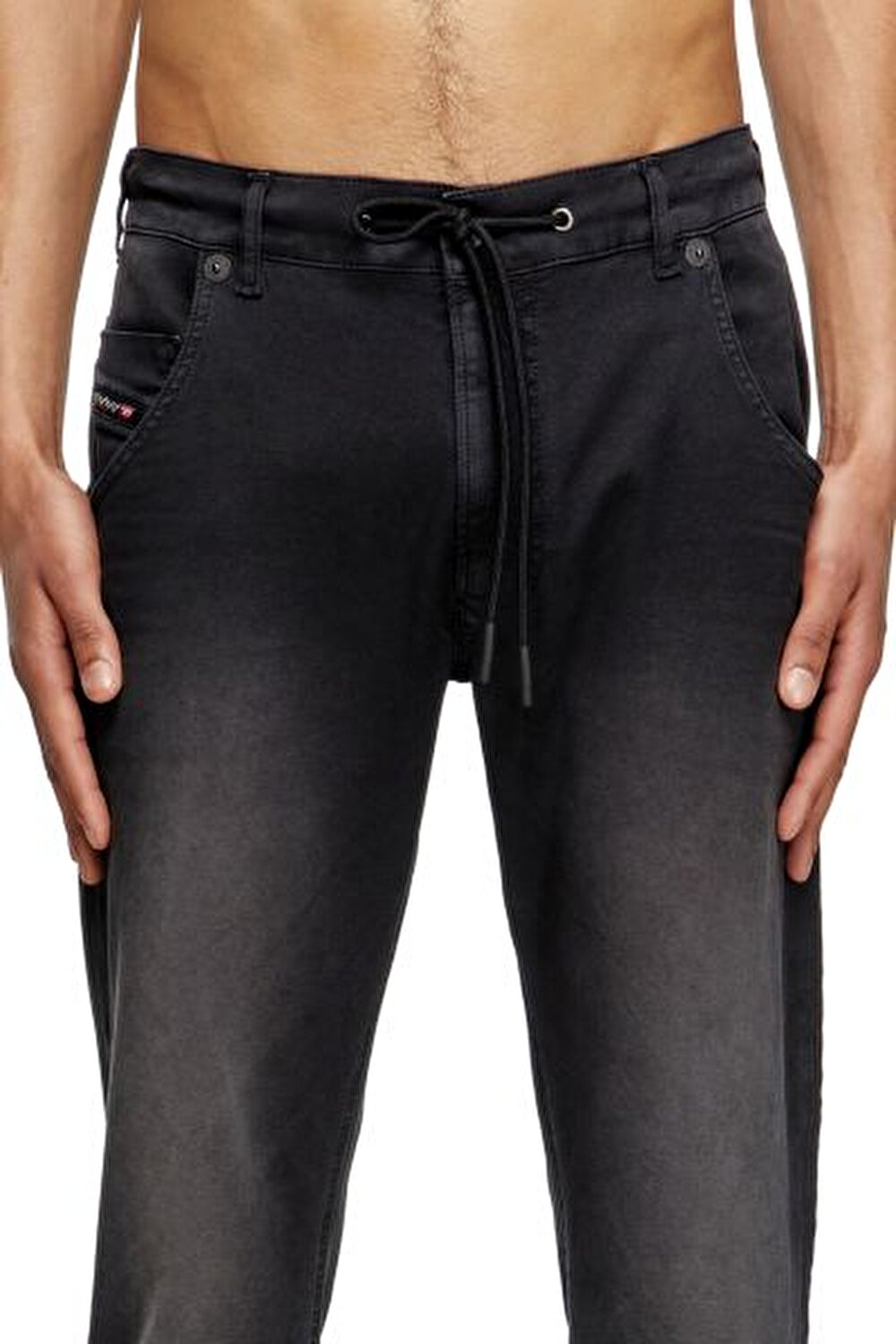 Diesel Erkek Tapered Fit Siyah Jean (KROOLEY-E-NE)