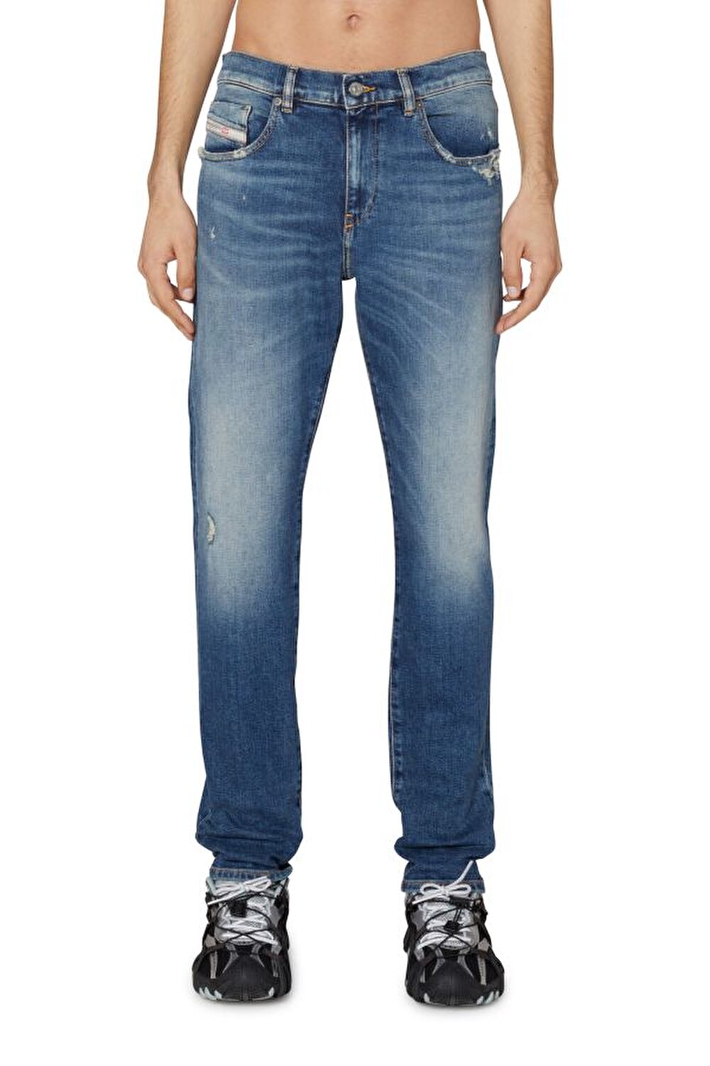 Diesel Erkek Slim Fit Mavi Jean (2019 D-STRUKT)