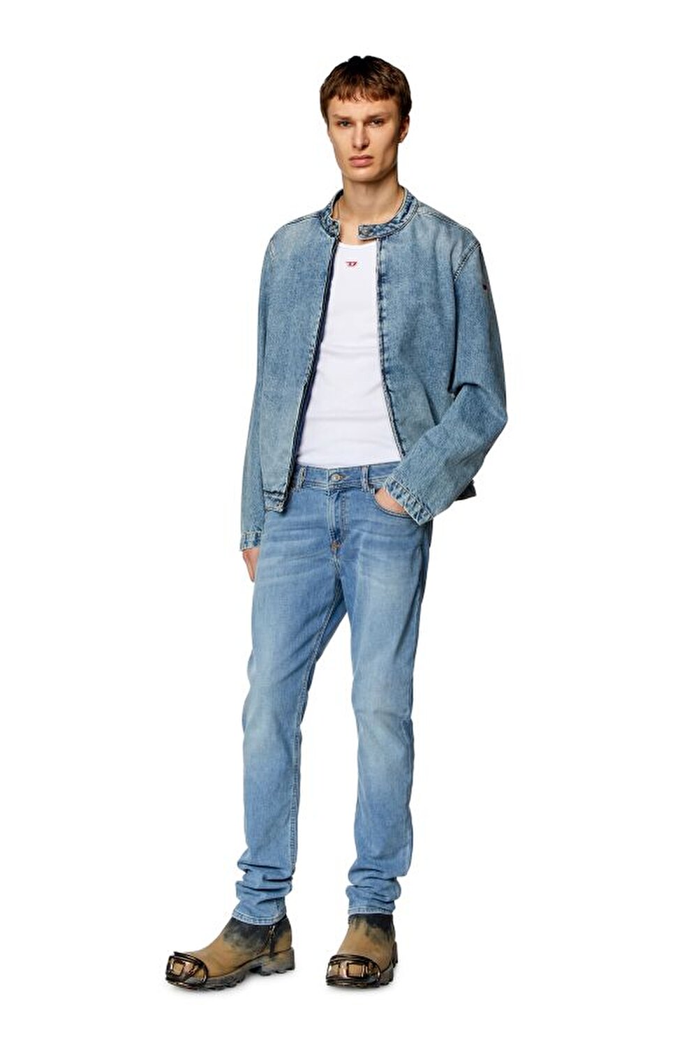 Diesel Erkek Skinny Fit Mavi Jean (1979 SLEENKER)