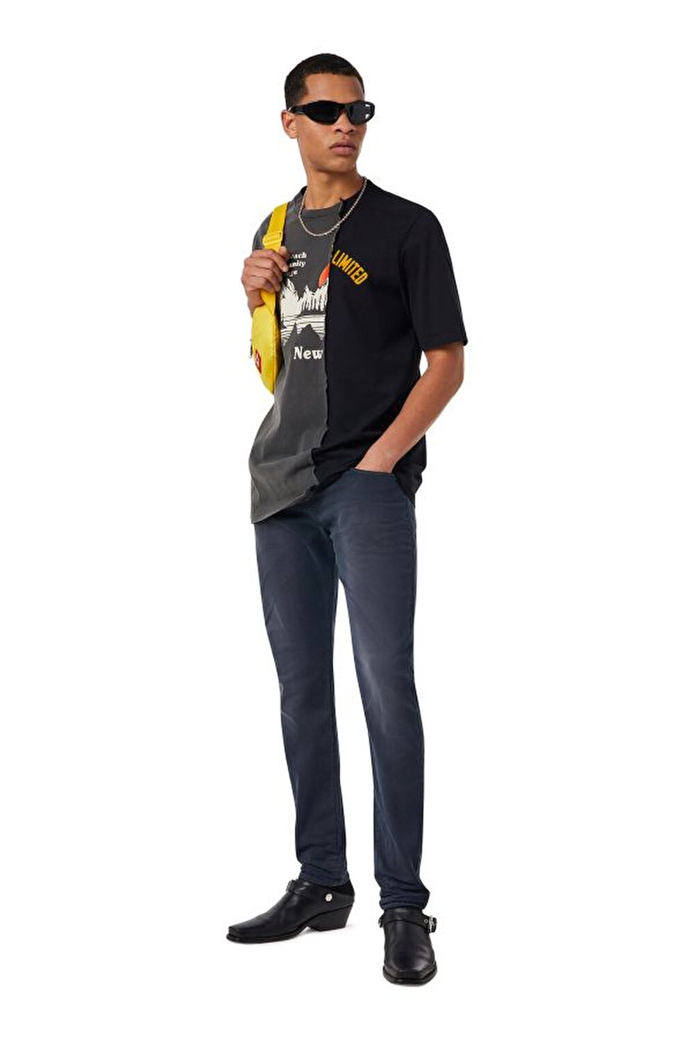 Diesel Erkek Slim Fit Gri Jean (D-STRUKT-Z-NE)