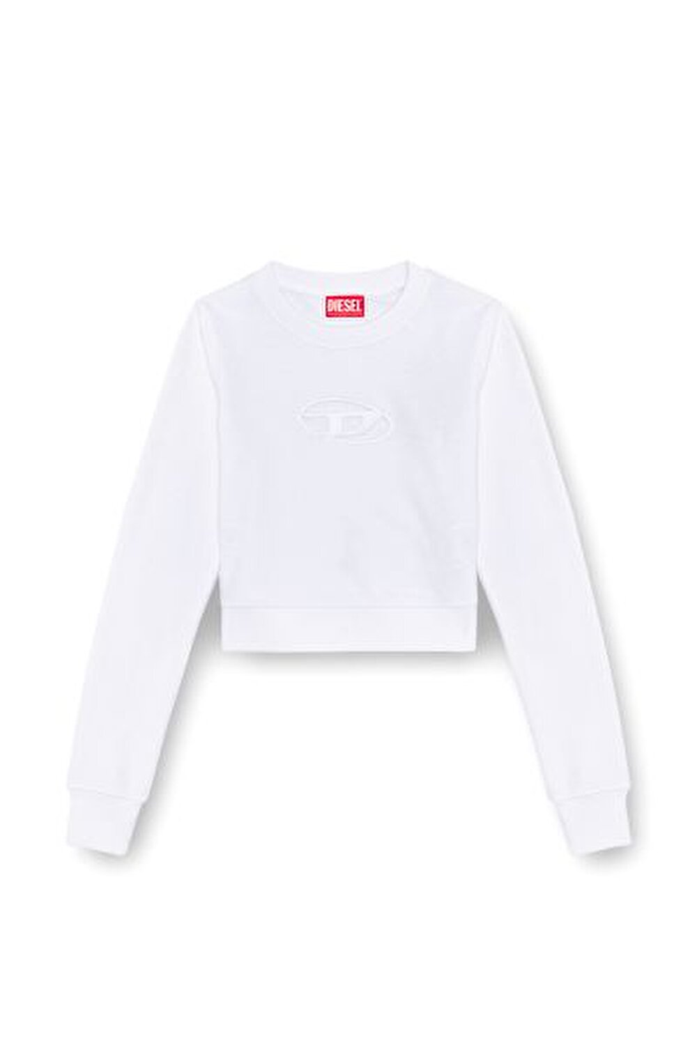 Diesel Kadın Bisiklet Yaka Beyaz Sweatshirt