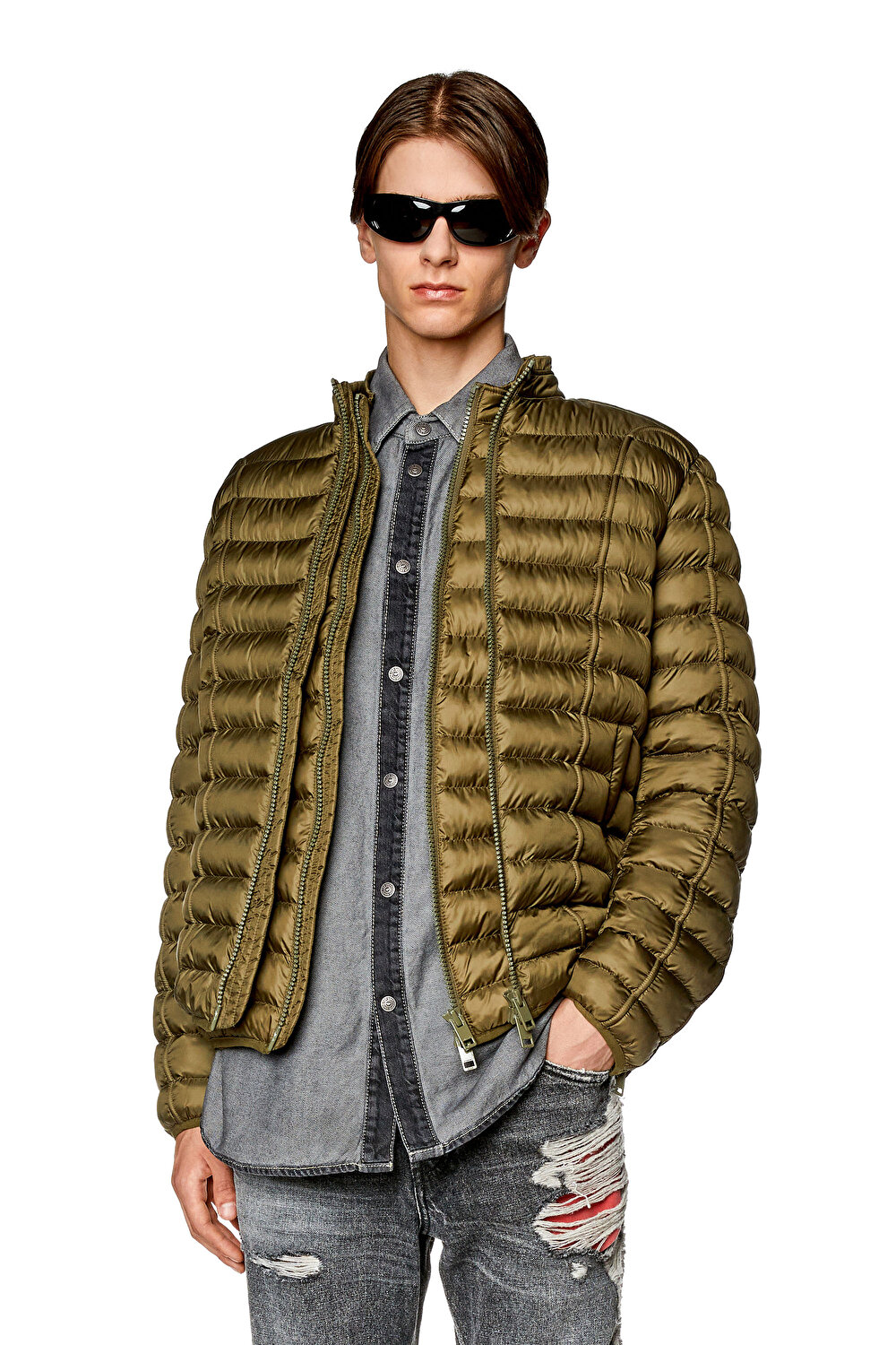 Moncler daniel jacket green shop