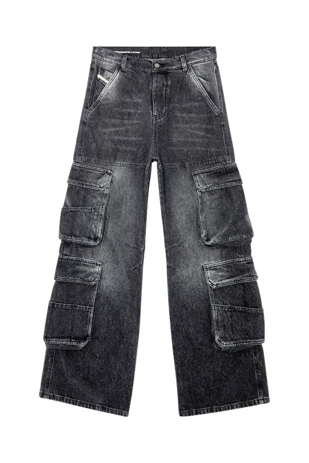 Diesel Kadın Straight Fit Antrasit Jean (D-SIRE-CARGO-S PANTALONI)
