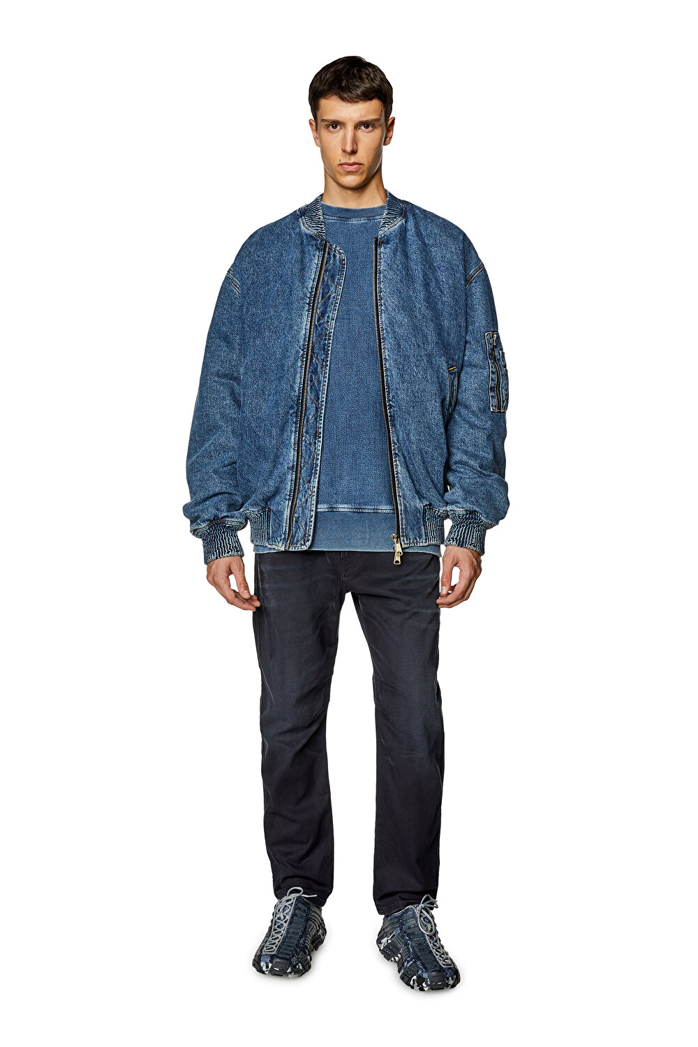Diesel Erkek Tapered Fit Siyah Jean (2040 D-AMAGE)