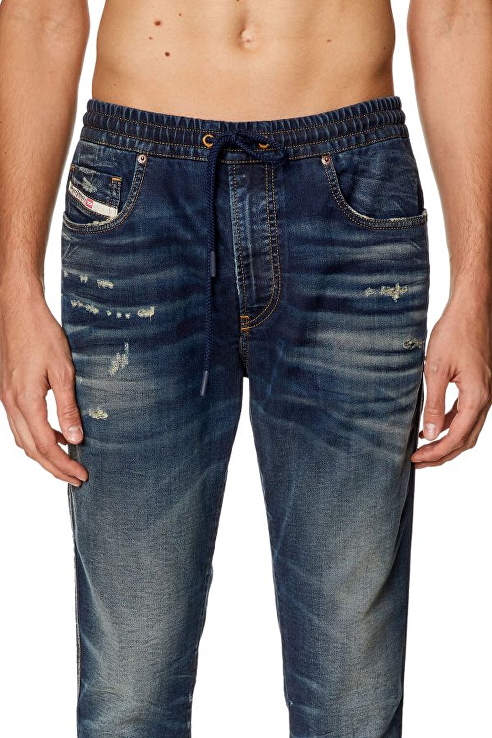 Diesel Erkek Slim Fit Mavi Jean (2060 D-STRUKT JOGG)