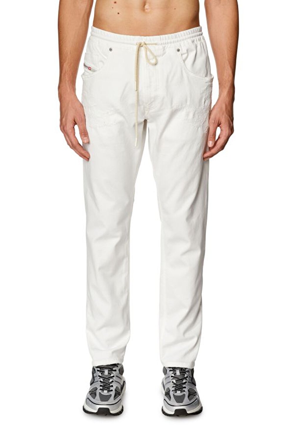 Diesel Erkek Tapered Fit Beyaz Jean (2030 D-KROOLEY JOGG)