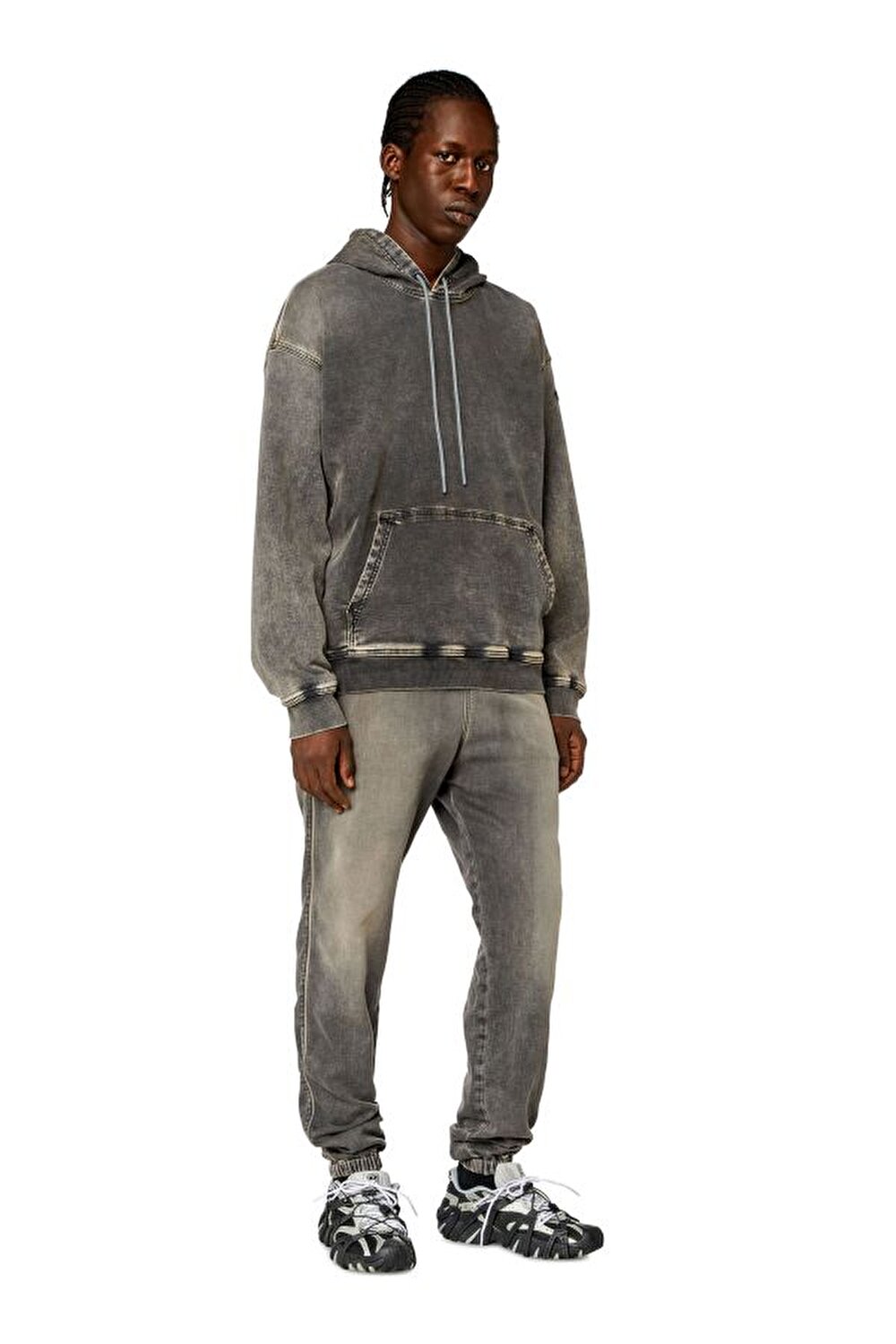 Diesel Erkek Slim Fit Gri Jean (D-LAB TRACK)