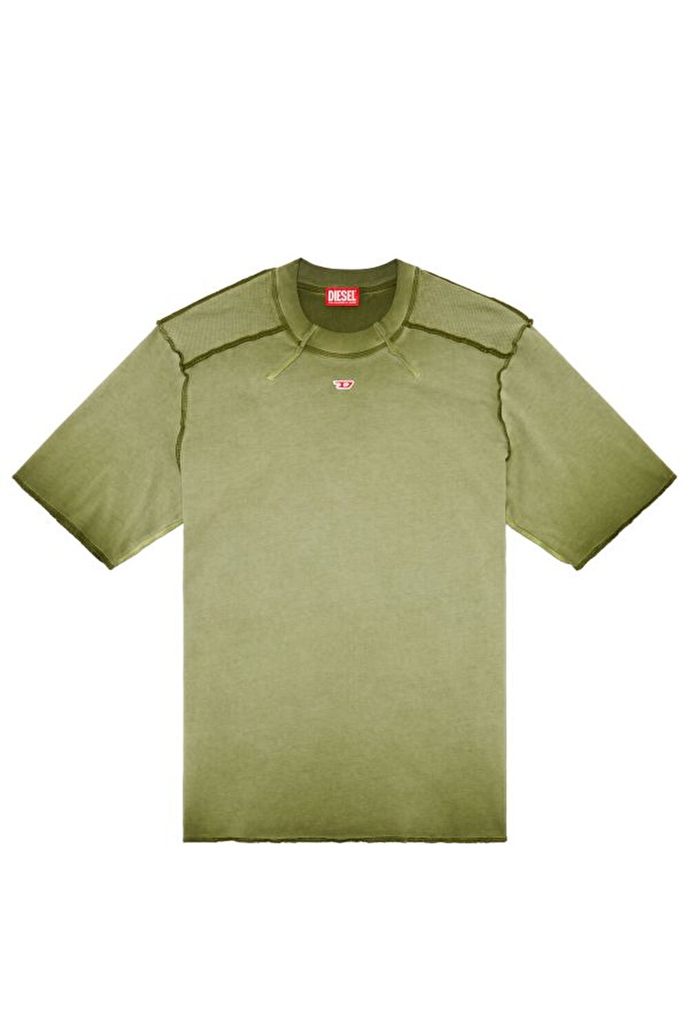 Diesel Erkek Bisiklet Yaka Haki T-Shirt