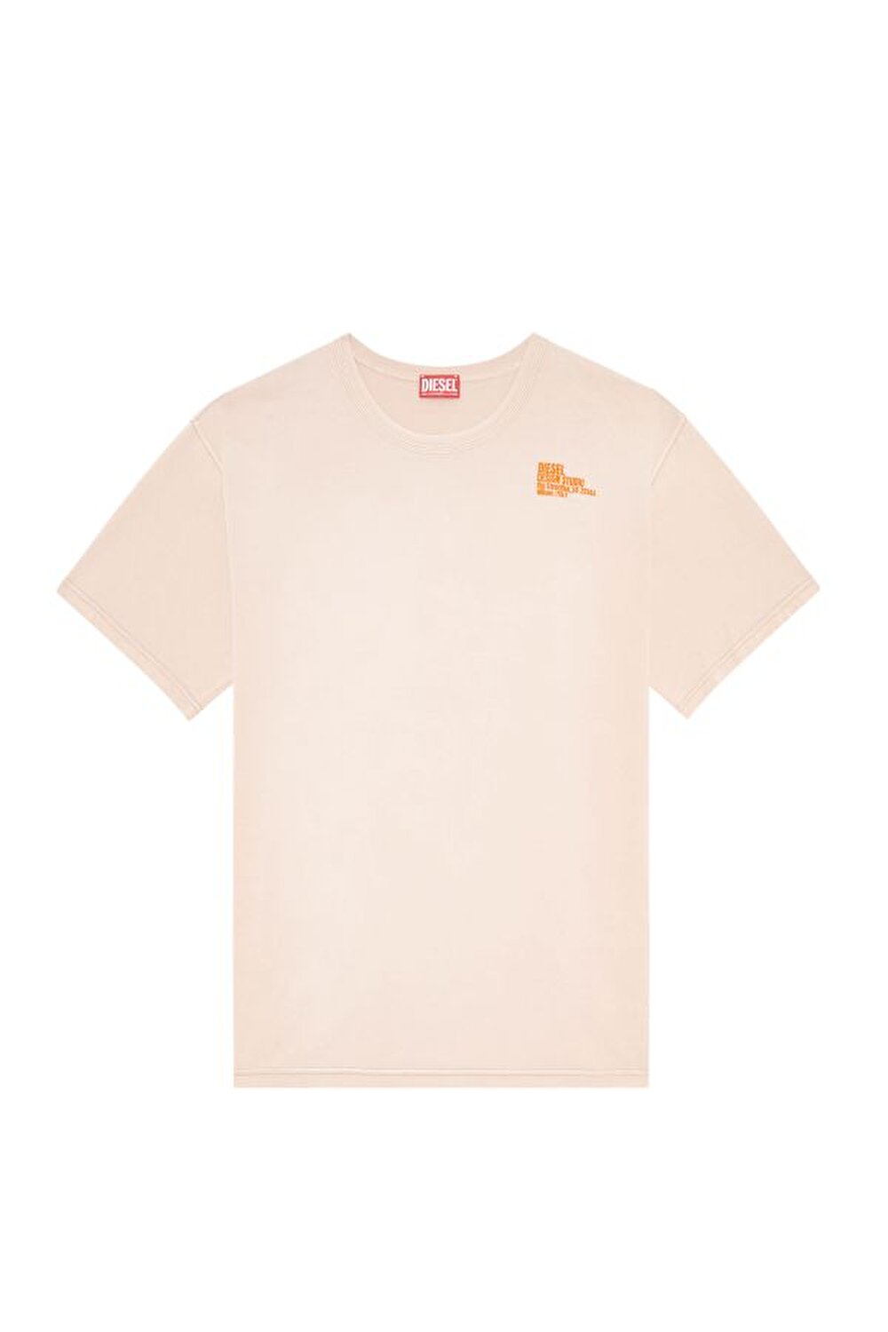 Diesel Erkek Bisiklet Yaka Pudra T-Shirt