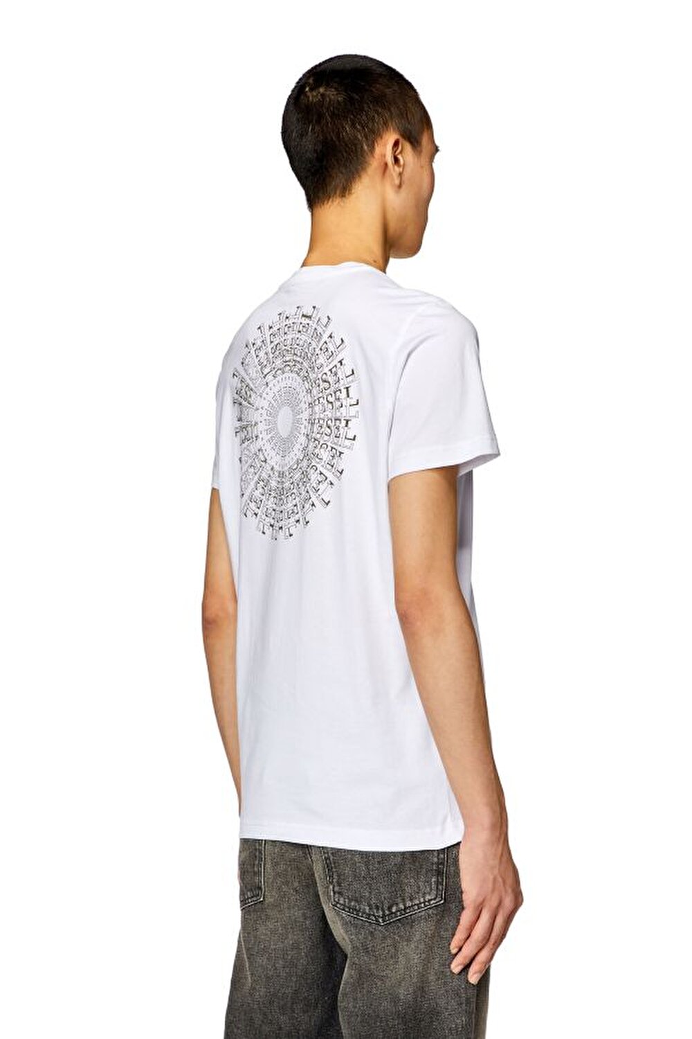 DIESEL Beyaz ERKEK Diesel Erkek T Shirt 8058992343621 JeansLab