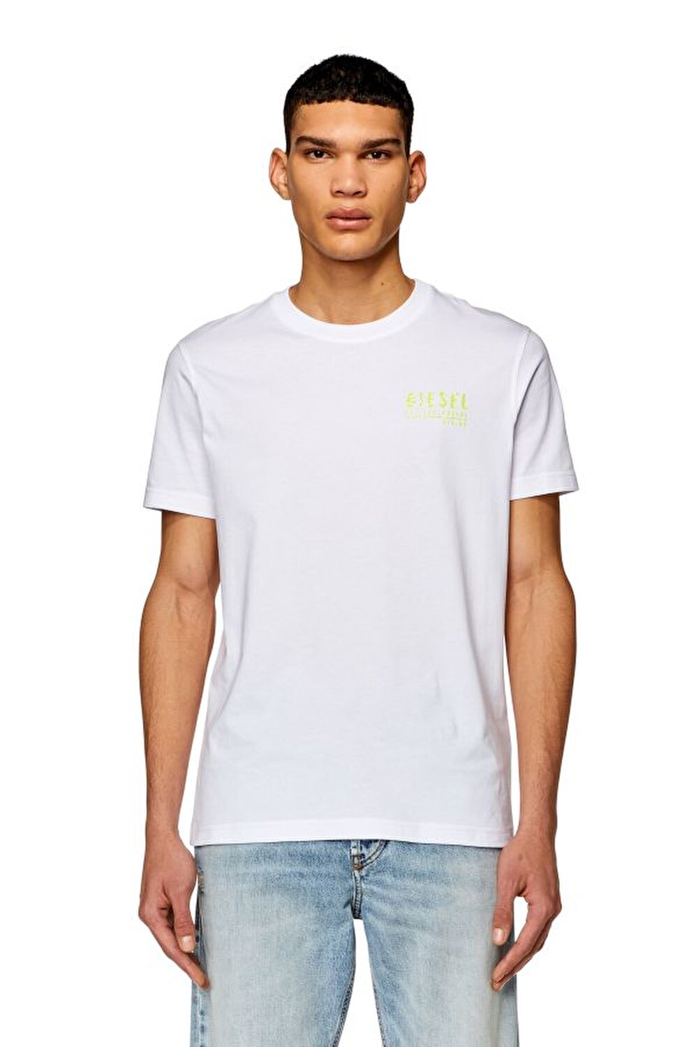 DIESEL Beyaz ERKEK Diesel Erkek T Shirt 8058992147038 JeansLab