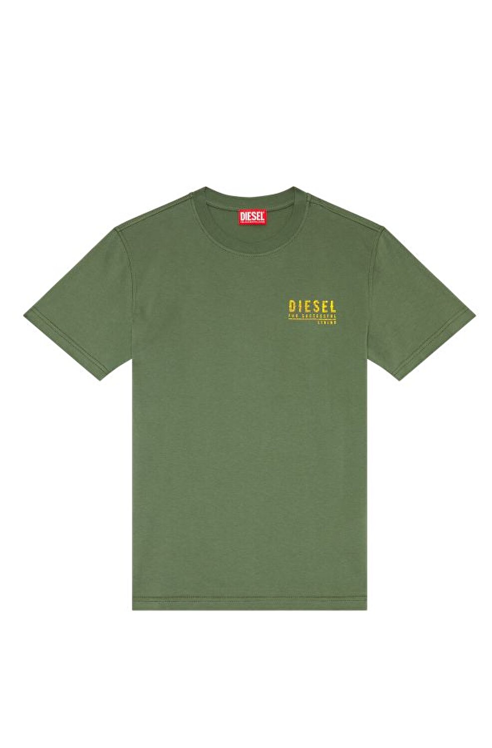 Diesel Erkek Bisiklet Yaka Haki T Shirt