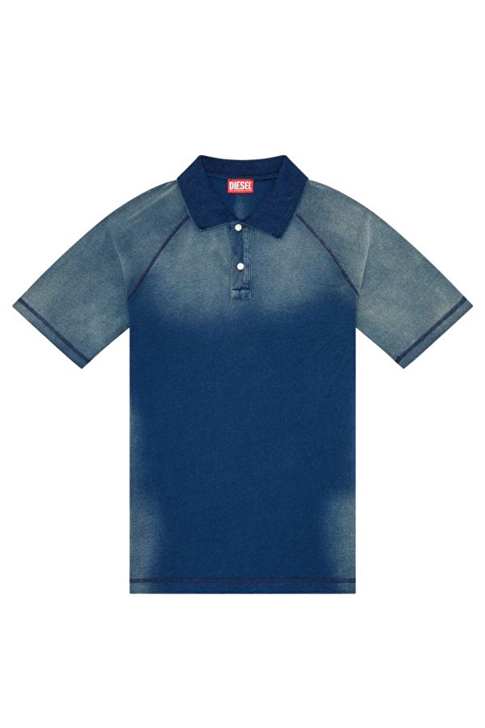 Diesel Erkek Logo Detaylı Polo Yaka Mavi T-Shirt