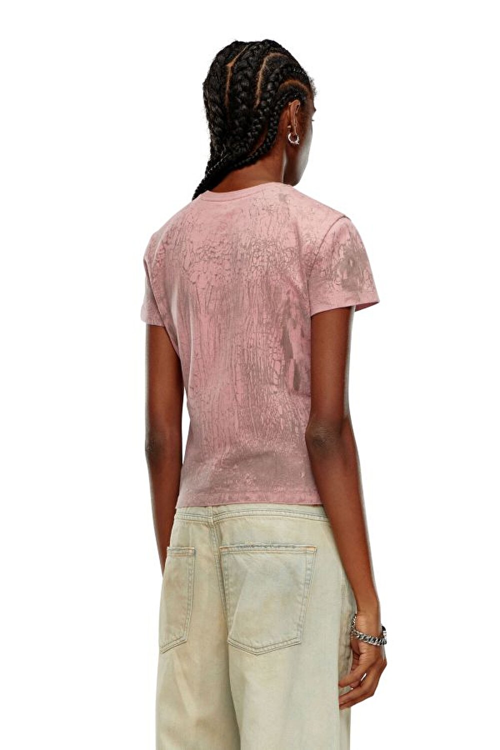 Diesel Kadın Pembe T-Shirt