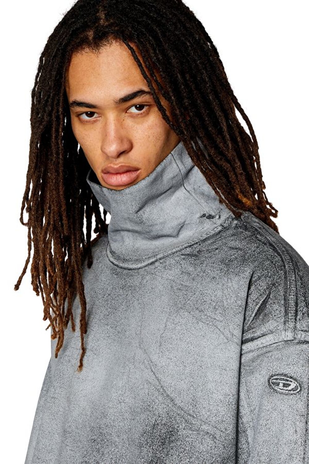 Diesel Erkek Gri Sweatshirt