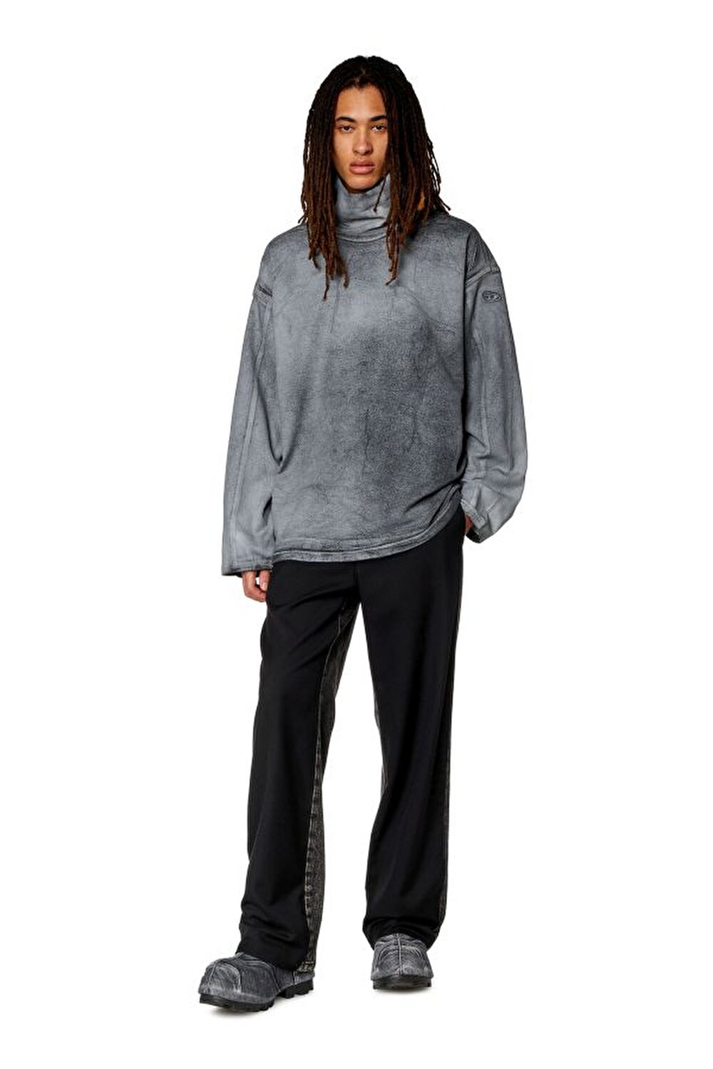 Diesel Erkek Gri Sweatshirt