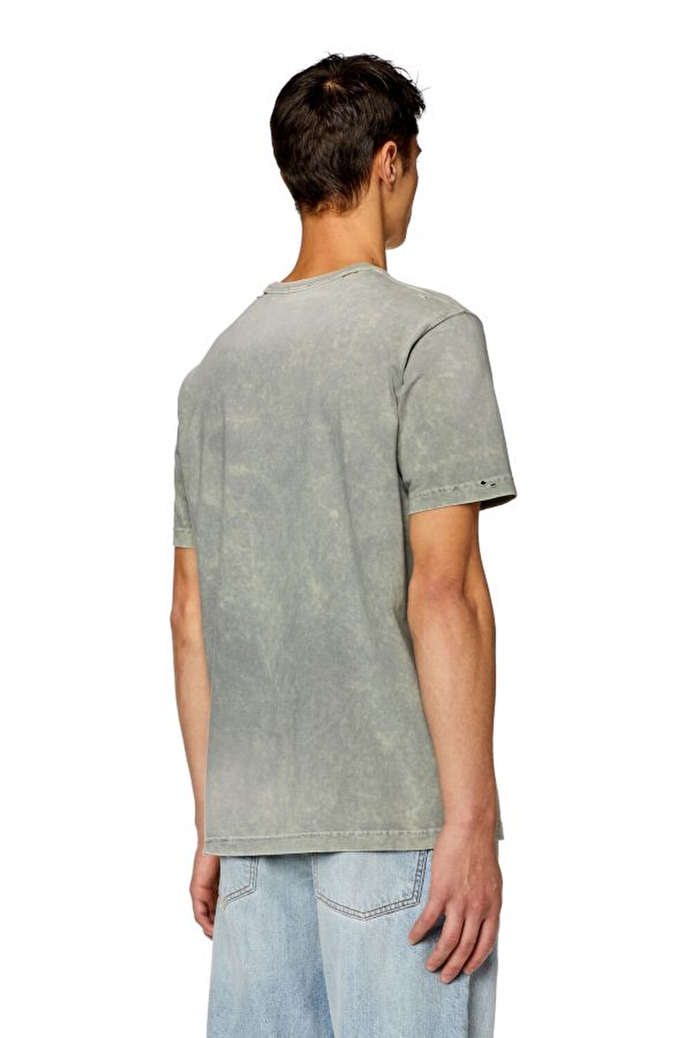 Diesel Erkek Bisiklet Yaka Gri T-Shirt