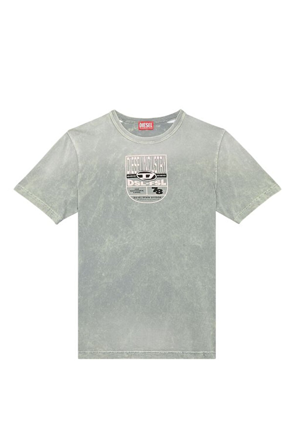 Diesel Erkek Bisiklet Yaka Gri T-Shirt