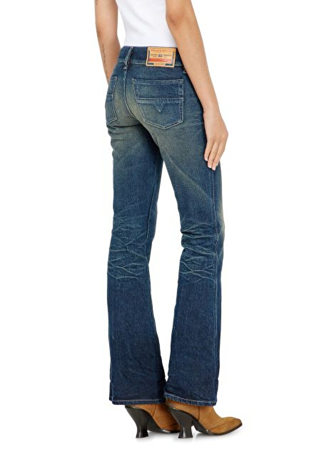 KOYU MAVİ KADIN D-HUSH BOOTCUT JEAN PANTOLON