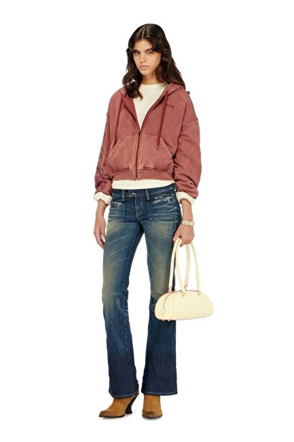KOYU MAVİ KADIN D-HUSH BOOTCUT JEAN PANTOLON