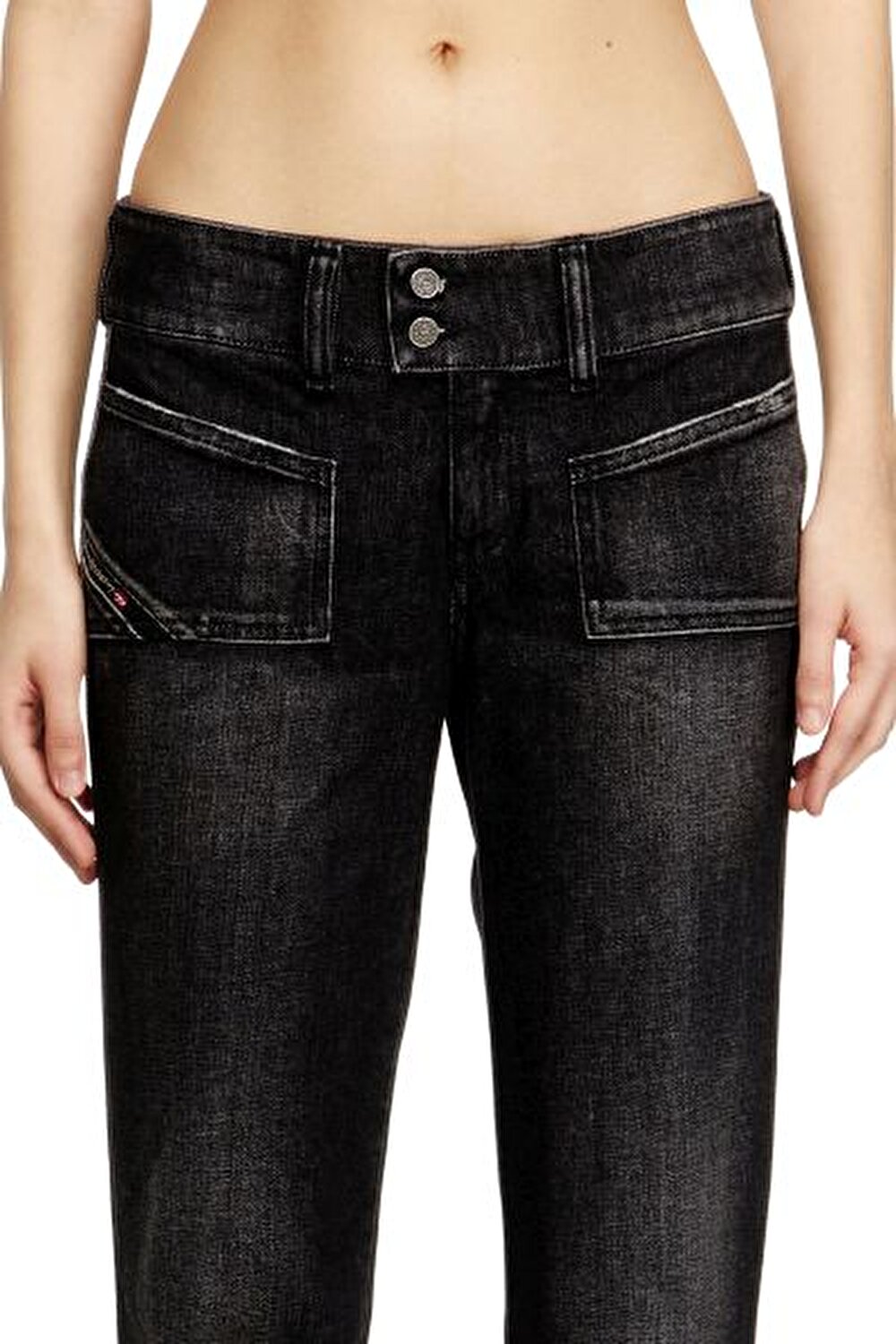 D-HUSH SİYAH KADIN BOOTCUT JEAN PANTOLON
