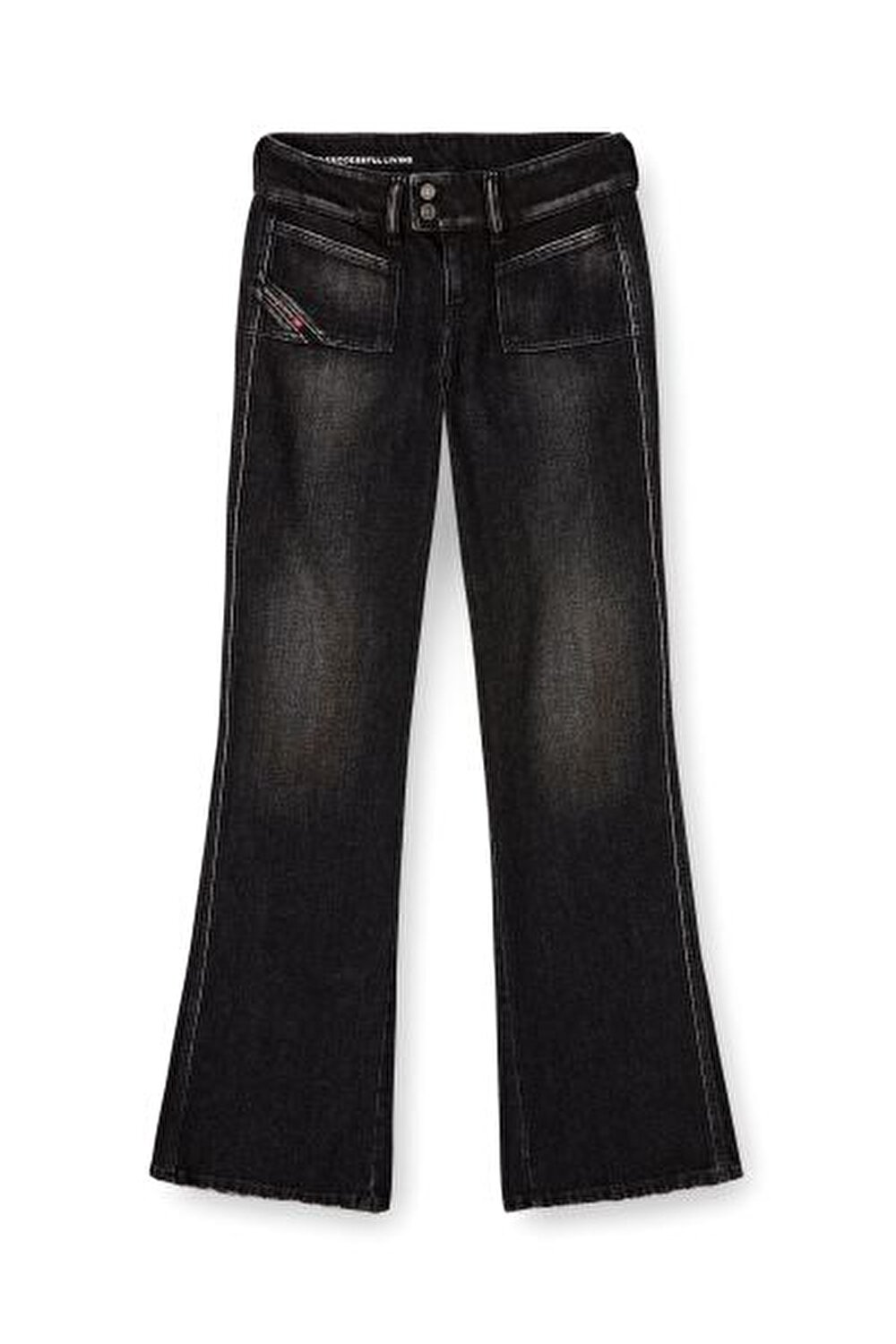 D-HUSH SİYAH KADIN BOOTCUT JEAN PANTOLON