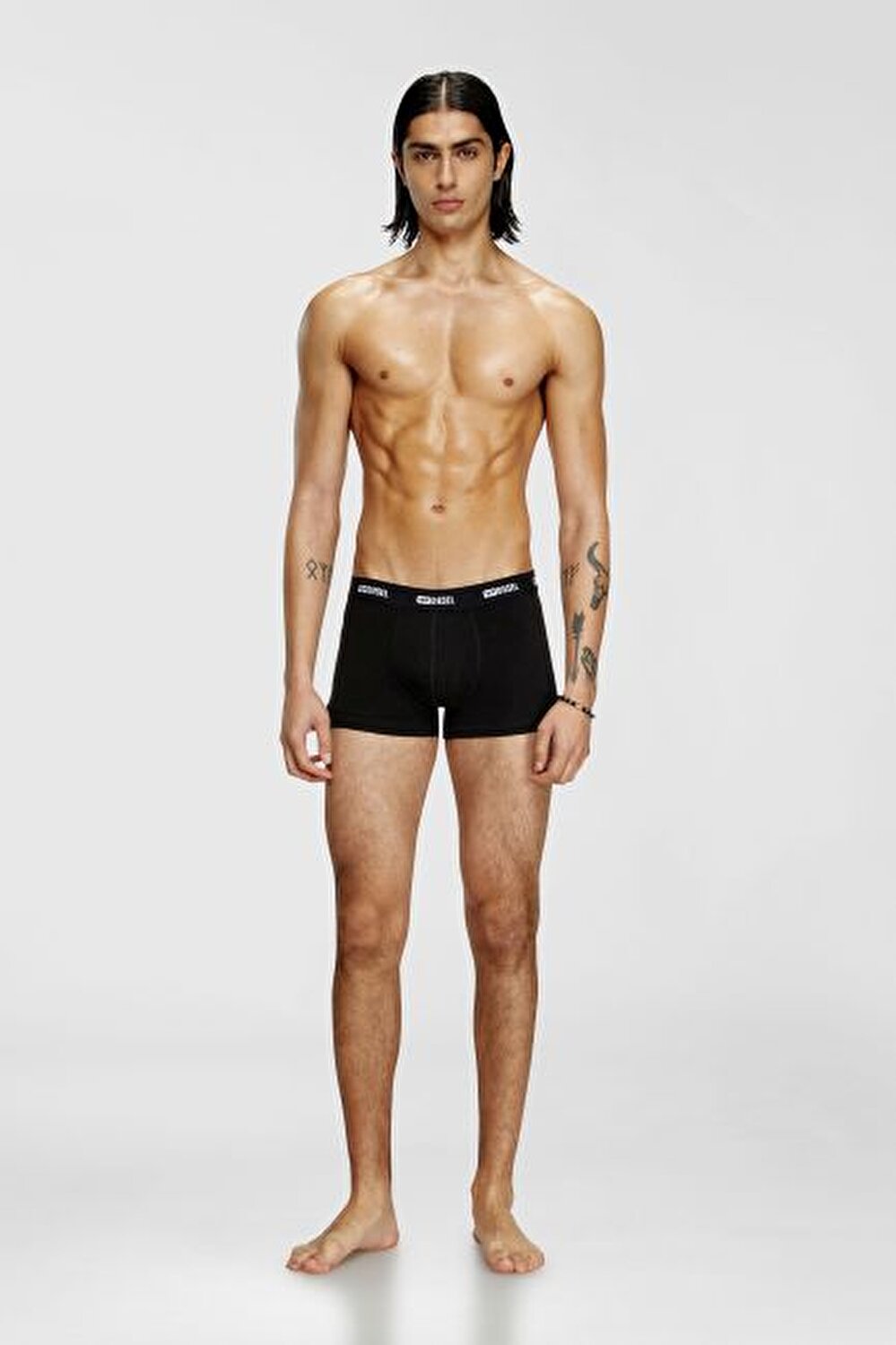 SİYAH ERKEK 3'LÜ BOXER SETİ